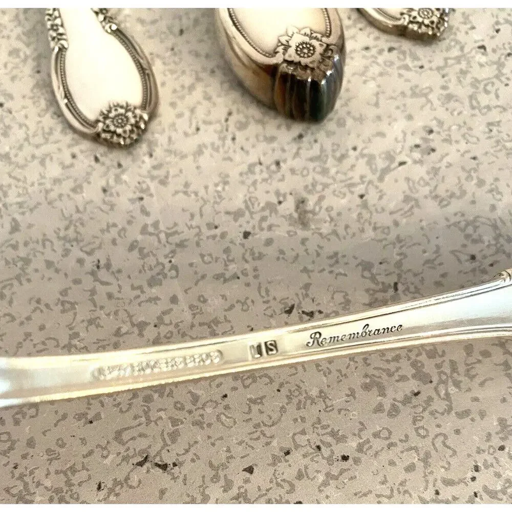Remembrance Silverplate Flatware 4-pc Hostess Set International Silver 1948